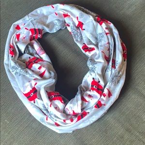 Santa Claus Infinity Scarf - Gray